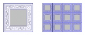 Орнамент
размер 30 x 30 x 3 см.